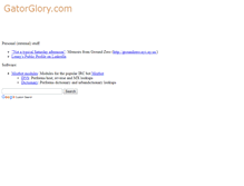 Tablet Screenshot of gatorglory.com